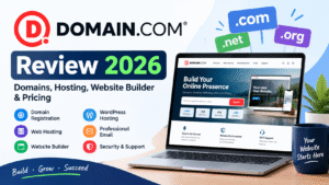 Domain.com Review 2026: Domains, Hosting, Website Builder & Pricing